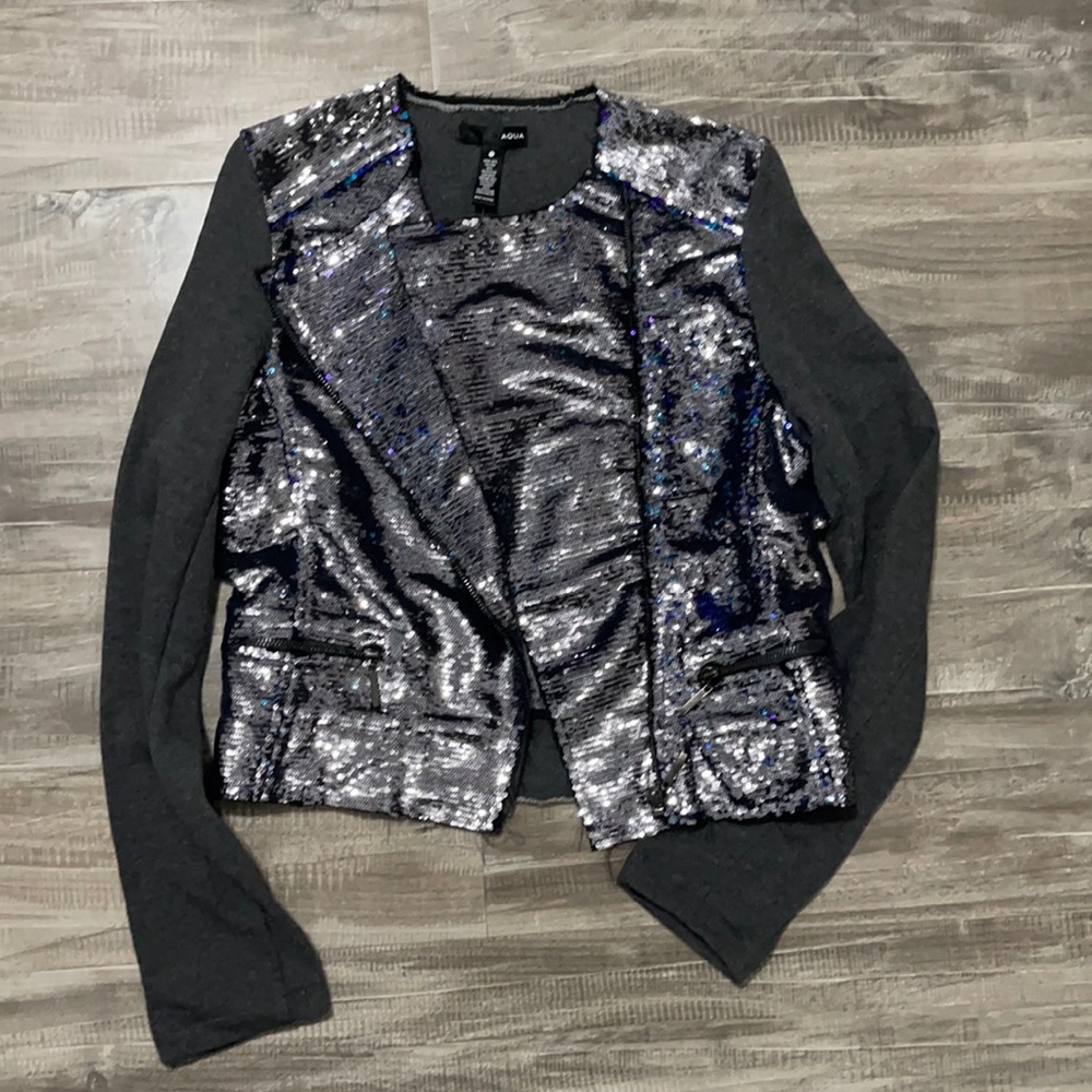 Croxley Aqua Multi Sequins Jacket